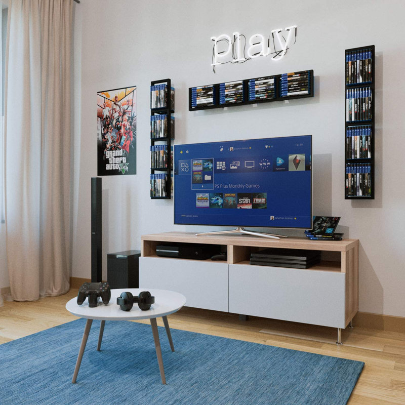 Latitude Run® Multimedia Wall Mounted Media Storage Wayfair